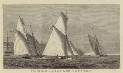 The Russian Circular Yacht Popovotchka by William Edward Atkins